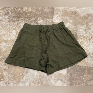 Women’s Cotton/Linen-Blend Drawstring Shorts
